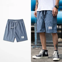 Летние новые японские ретро Harajuku уличные спортивные мужские ремень для шортов хип хоп пять брюки мужские шорты кэжуал уличная одежда M-2XL