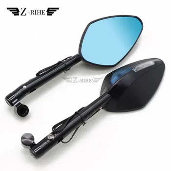 

For YAMAHA FJR XJR 1300 Racer fazer XT 600 TDM 900 TMAX XMAX VMAX 1200 XSR900 Universal Motorcycle Rear View Side LED Mirrors