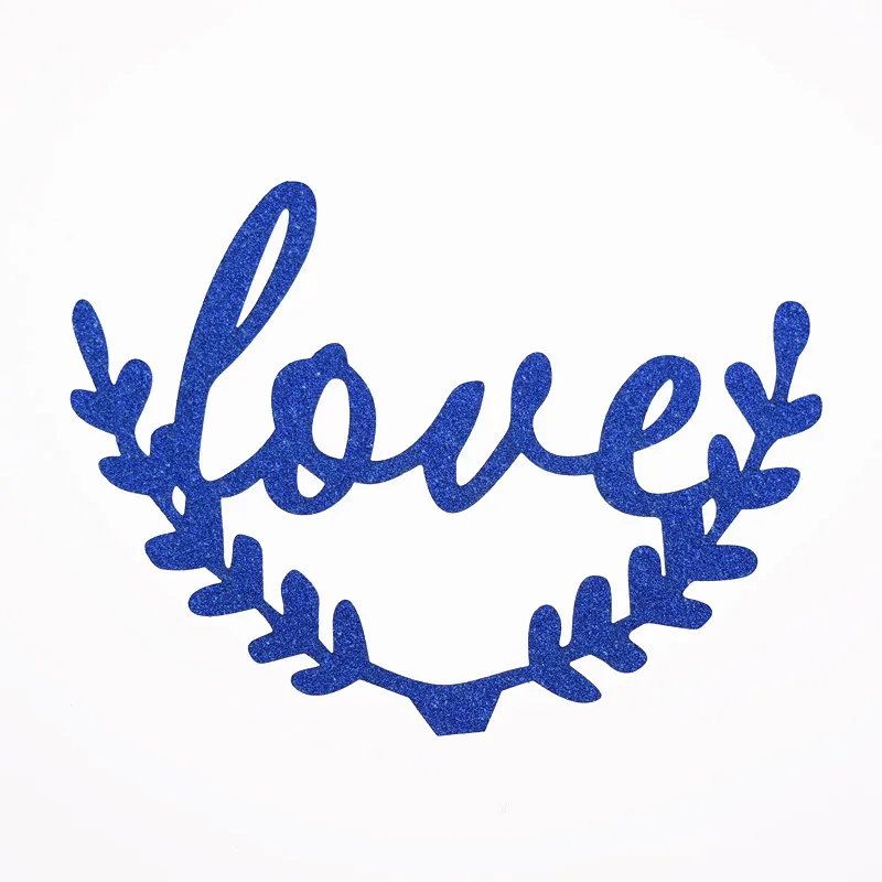 1 штука синего Топпер для торта Love Свадебные флажки на день рождения Обручение