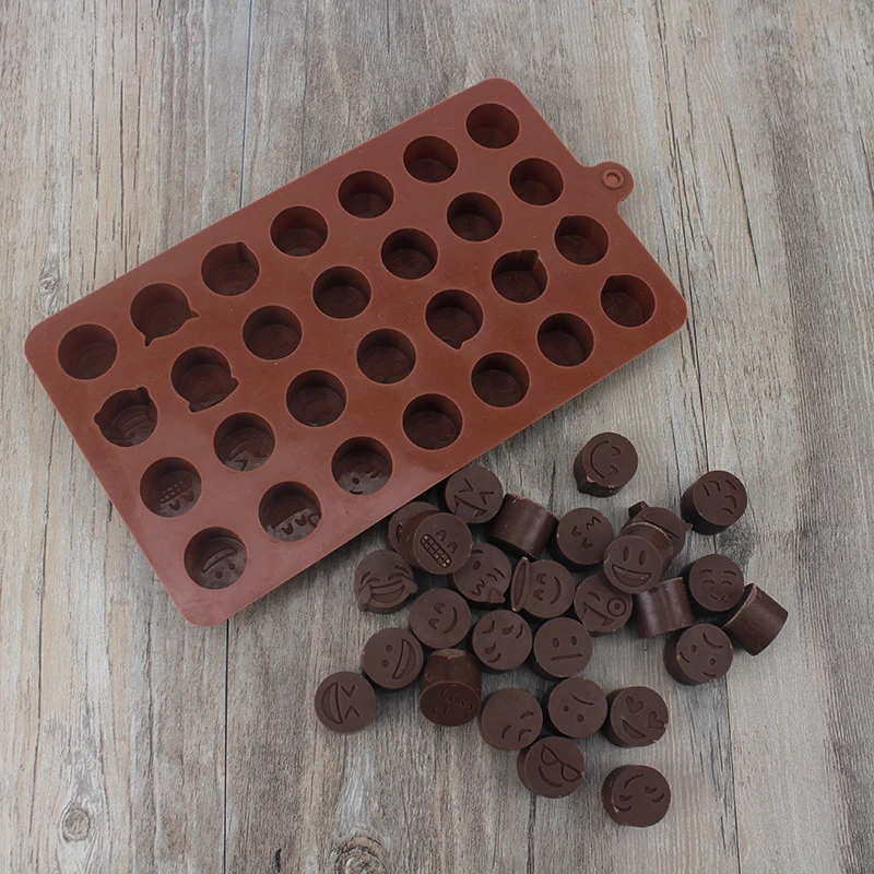 Николь 28-силиконовые полости шоколадная форма смайлики конфеты формы для выпечки