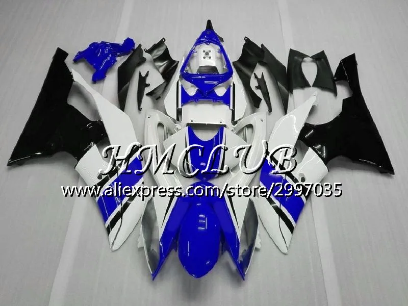 Инъекций для YAMAHA YZF R 6 R6 2008 2009 2010 2011 2012 17HC. 0 YZF 600 YZF-R6 YZF600 YZFR6 08 09 10 11 12 обтекатель синий белый - Цвет: No. 23