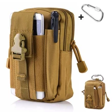 Тактический Чехол Molle компактный EDC Универсальный гаджет поясная сумка с чехлом для сотового телефона с D карабином