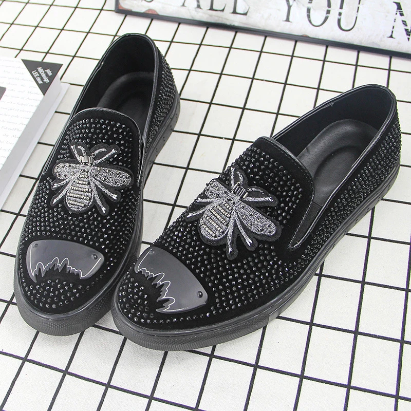 Homens Sapatos Lona Calçado Black Moda Primavera De Designer Marca Escritório Social Ms8116161 rwREqCxrt