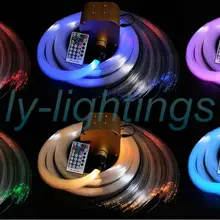 Мерцание звезд 16 Вт волоконные оптические фары светодиодный свет двигателя+ 300 шт. оптических волокон беспроводной пульт дистанционного затемнения мерцание звездное небо ceil