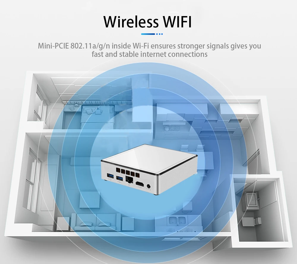 HLY ультратонкий мини-ПК Core i3 4010Y i5 4210Y Celeron 2955U HDMI Wifi tv BOX HTPC Office minipc Мини компьютер Windows PC