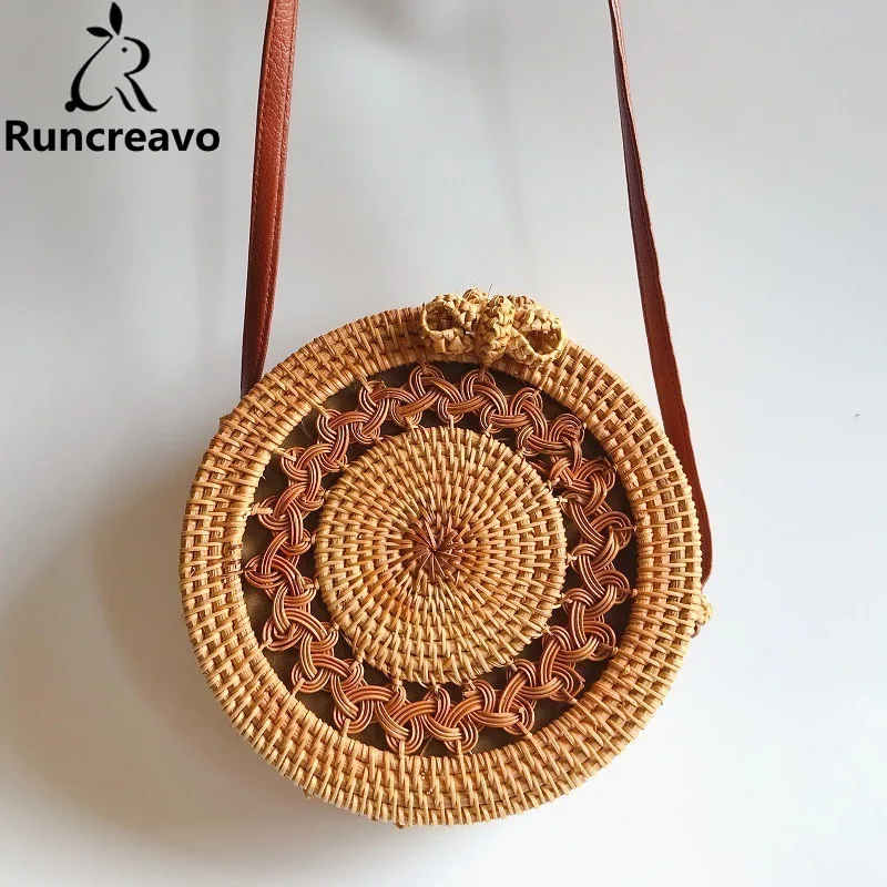 

Summer Crossbody Bags For Women 2018 Luxury Handbags Women Bags Designer Famous Brand Ladies round Beach Bag Wicker Straw Bag