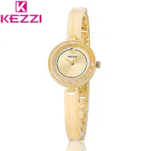 KEZZI KW1203 Люксовый Бренд Женская Золотой Браслет Наручные Часы Дамы Часы Моды Кварцевые Часы Relogio Feminino KZ88