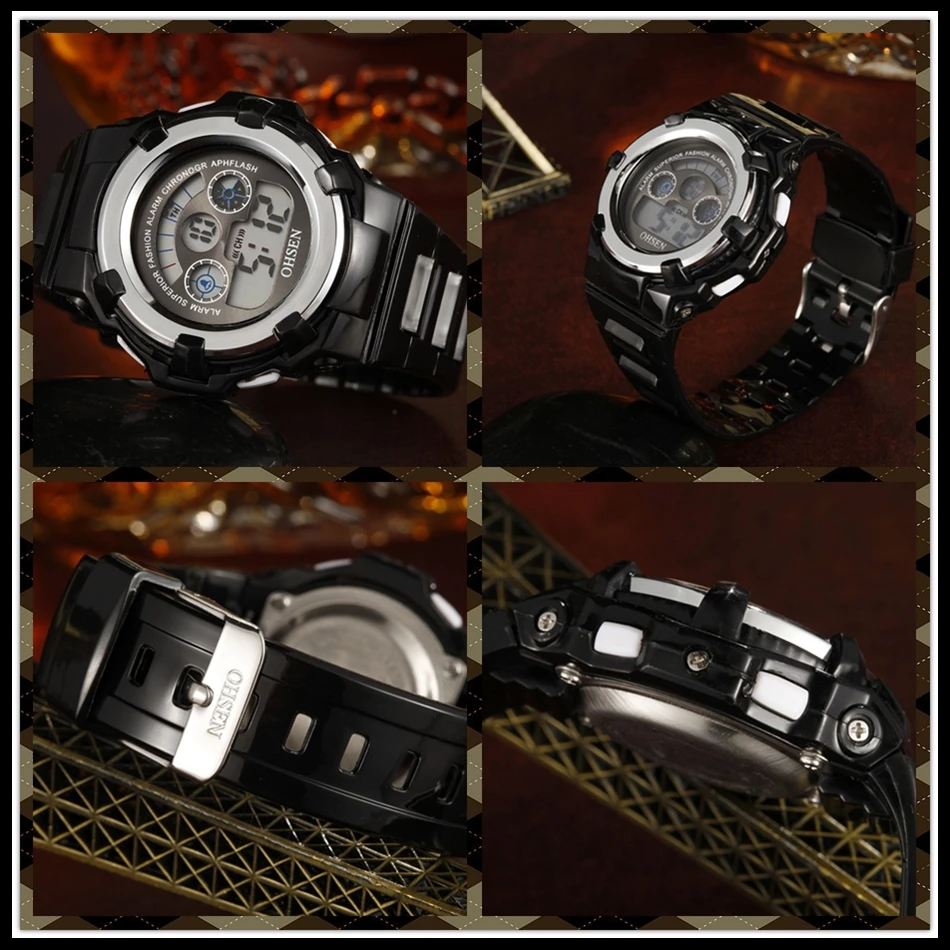 OHSEN Children Watch Fashion Casual Watches Quartz Wristwatches Waterproof Jelly Kids Clock boys Hours girls Students Wristwatch (21)