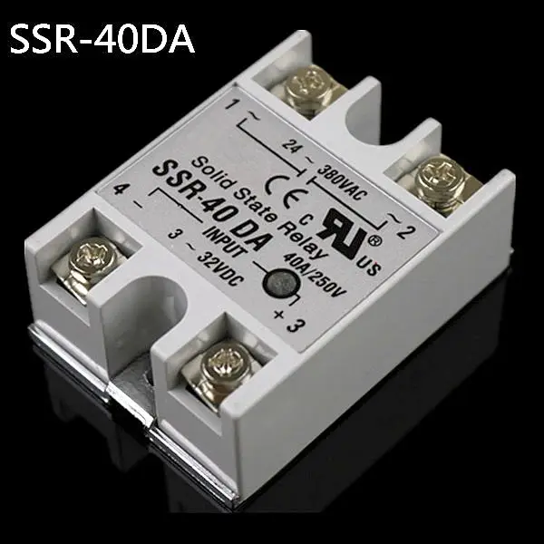 Твердотельное реле Φ 10A 25A 40A фактически 3 32V DC TO 24 380V AC SSR 10DA 25DA 40DA|solid state relay|state relayrelay