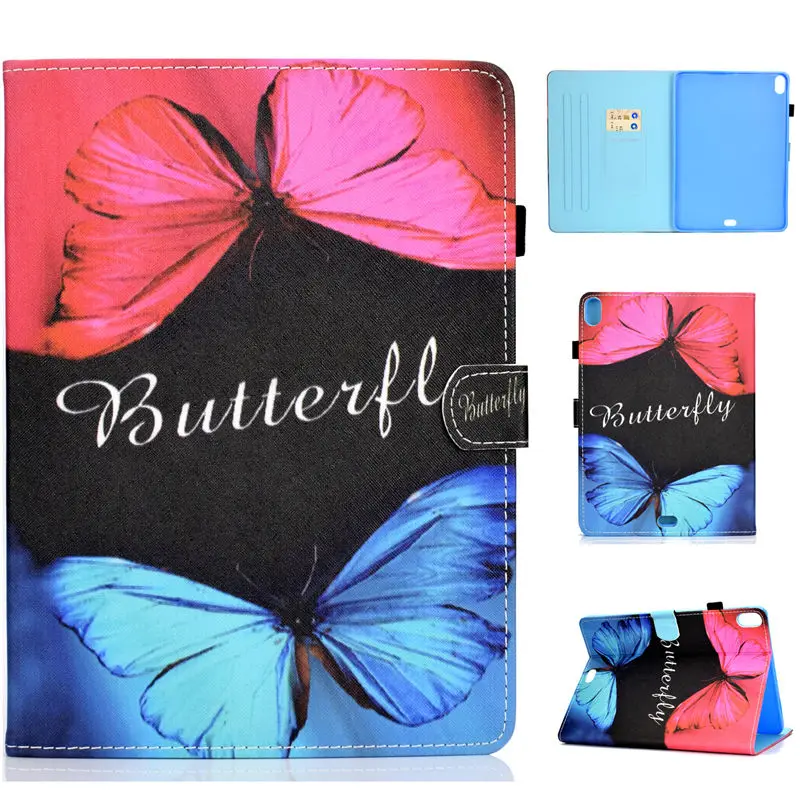 Чехол для iPad Pro 11 чехол Funda для iPad Pro дюймов с модным рисунком силиконовый PU кожаный чехол-подставка+ пленка+ ручка - Цвет: M027