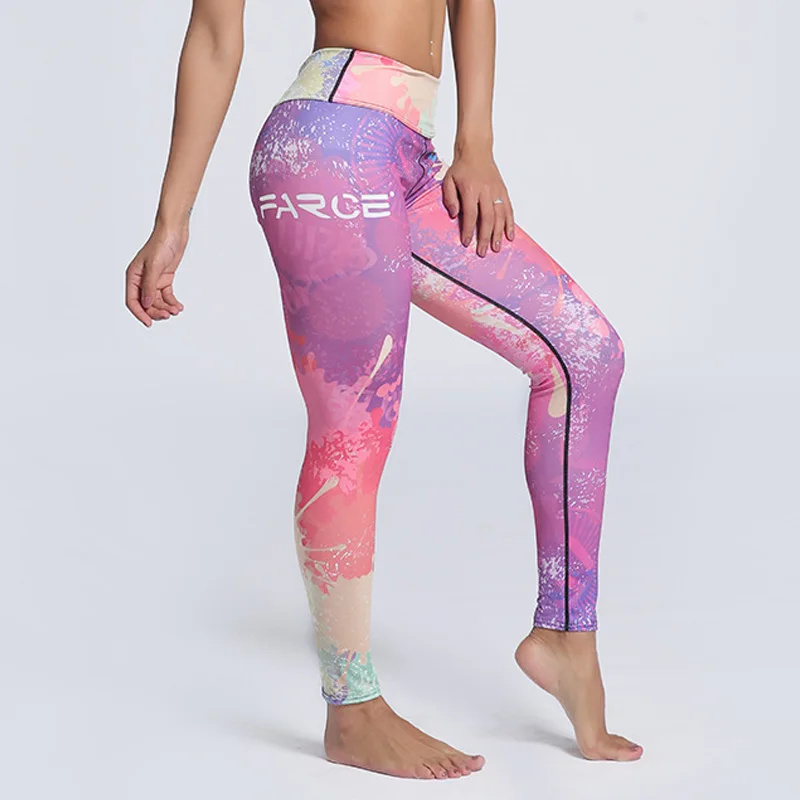 Спортивные Леггинсы градиентного цвета S-3XL, новинка, модные леггинсы с принтом больших размеров, быстросохнущие леггинсы для фитнеса, Calzas Deportivas Mujer