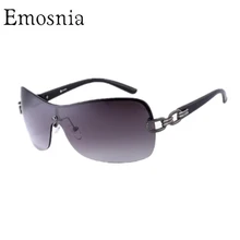 Lunettes de soleil Vintage sans monture pour homme et femme, protections oculaires contre les rayons solaires UV400