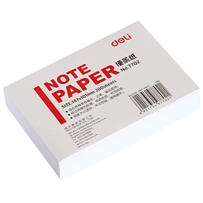 DL 7702 notepaper удобный для офиса, чтобы разместить ноту короткой черноволокнистой бумаги горячей продажи канцелярских товаров Продвижение