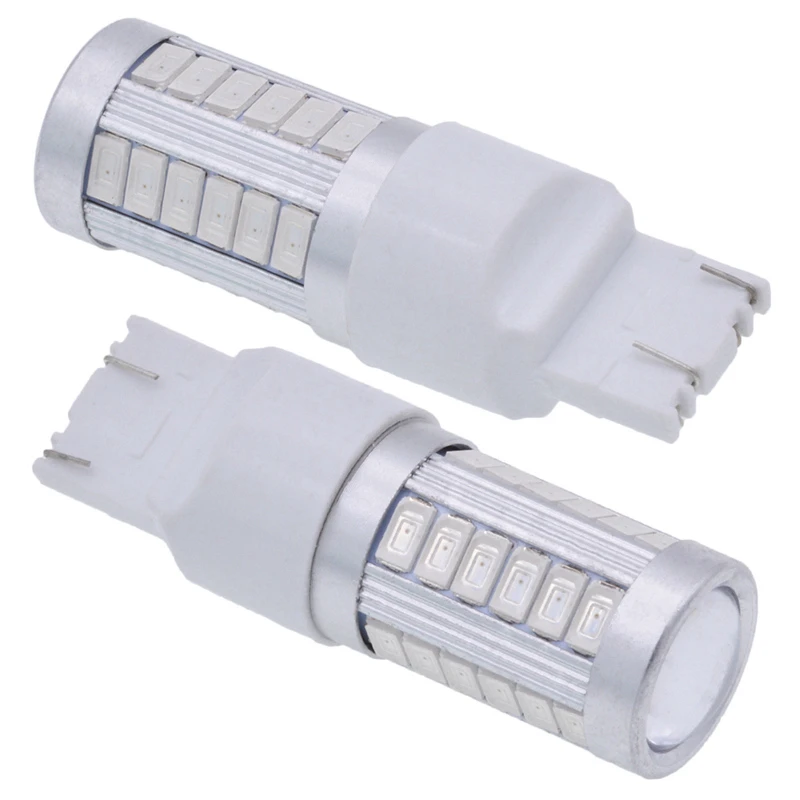 KaTur 2шт 7443 7444NA 5630 33 SMD красный 900 люмен супер яркий светодиодный стоп сигнал с