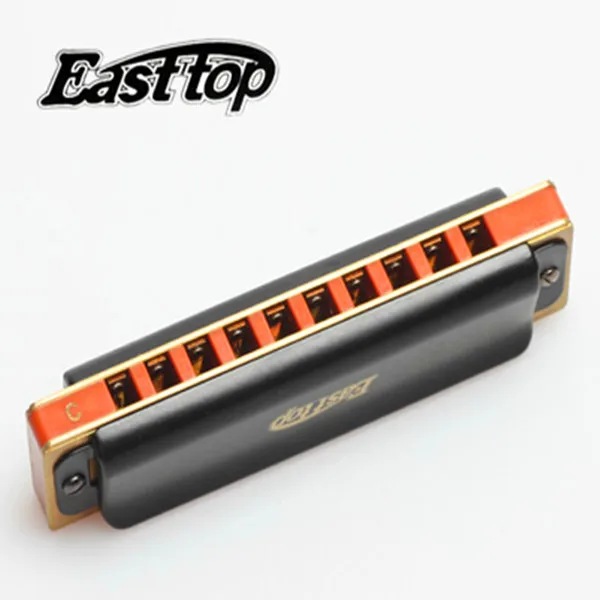 Easttop 10 Hole Harmonica Man Blues Harp Key of C Mouth Ogan Diatone Instrumento Musicais для подарка музыкальному