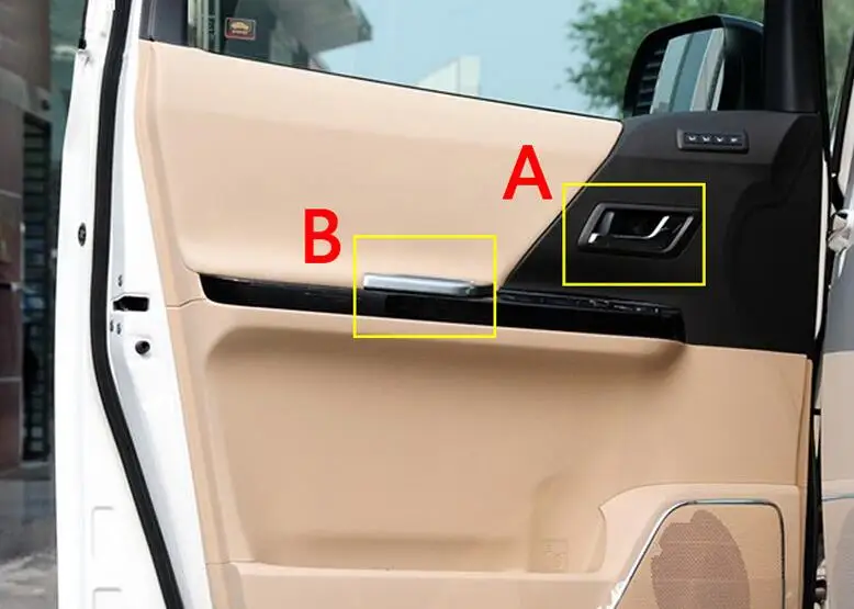 

For ALPHARD VELLFIRE 20 Chrome Inner Door Handle Decorative Cover Trim