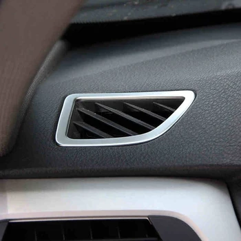 

2*Chrome ABS Matt Dashboard Air Vent Outlet Frame Trim Fit For BMW 3 Series F30 F31 GT F34 13-17 & 4 Series F32 F33 F36 14-17