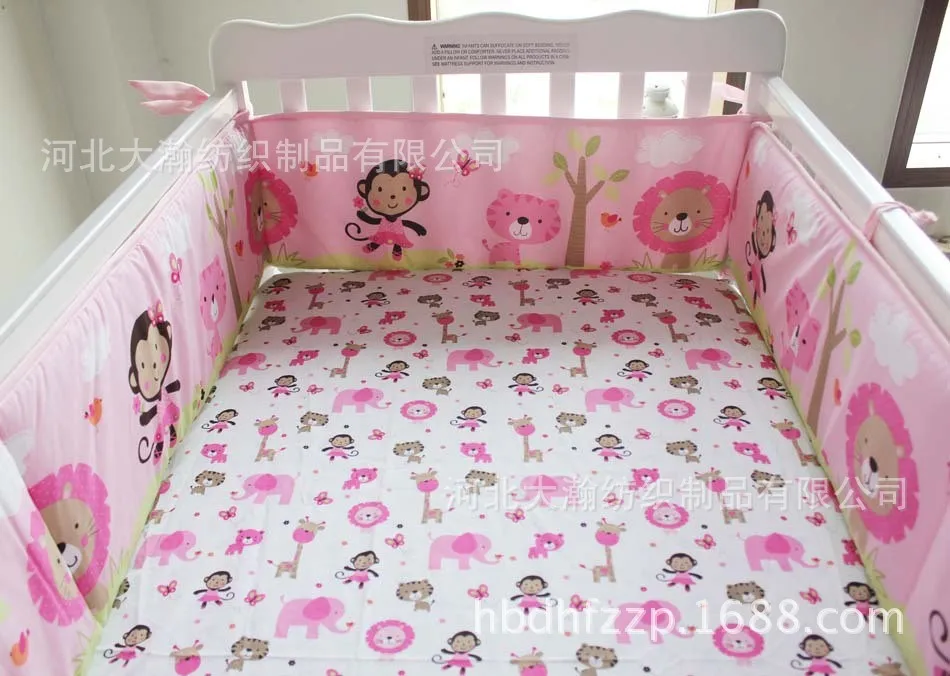 Promotion 4pcs Embroidery Baby Quilt Baby Bedding Nursery