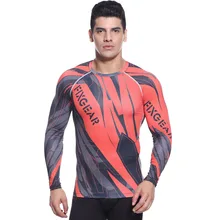 Мужские компрессионные колготы кожа нижний слой рубашки Тяжелая атлетика бег тренировка Бодибилдинг Фитнес зимняя одежда для велоспорта