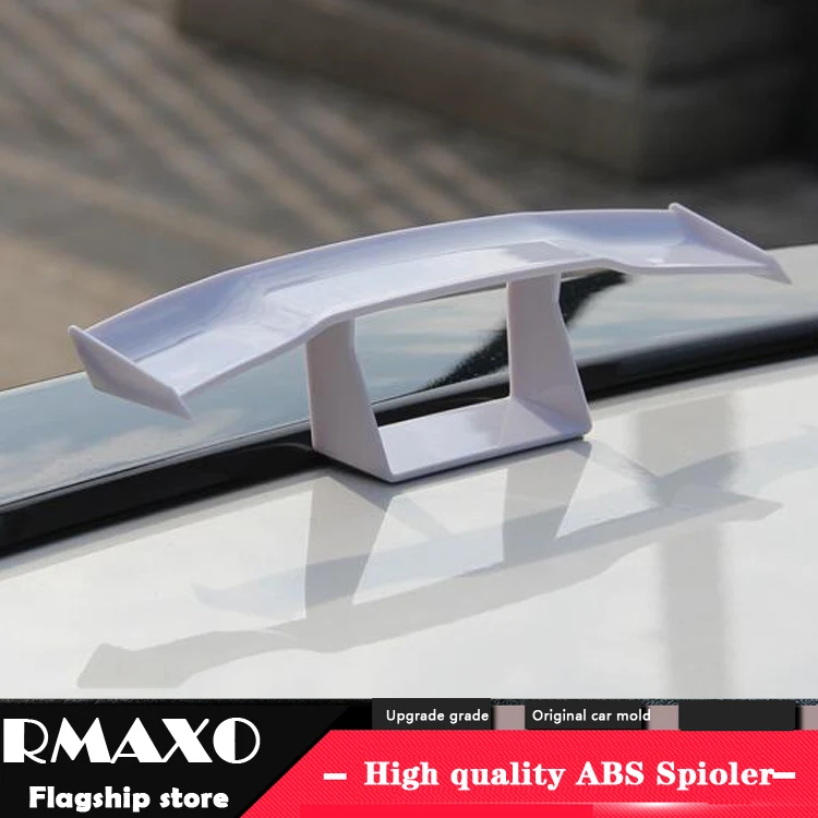 

For General Car tail mini spoiler modified GT small tailwing mini with no punch in the ABS spoiler character decoration movem