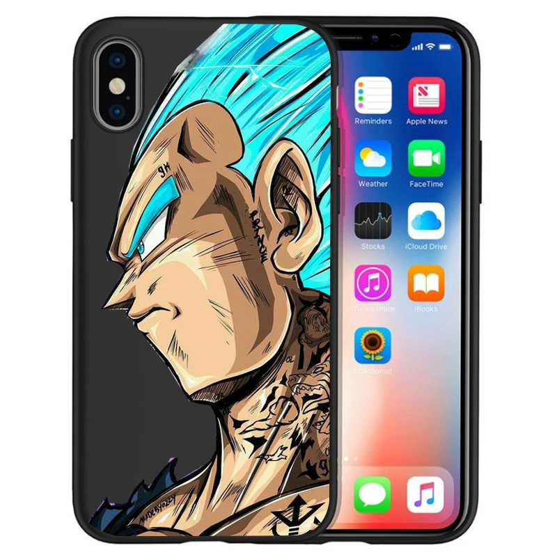 Роскошный чехол для iPhone X Goku Dragon Ball Super Saiyan vegeta Дракон 5 5S 6 6 S 7 8 Plus X XS Макс Мягкий силиконовый чехол случае Etui - Цвет: 12