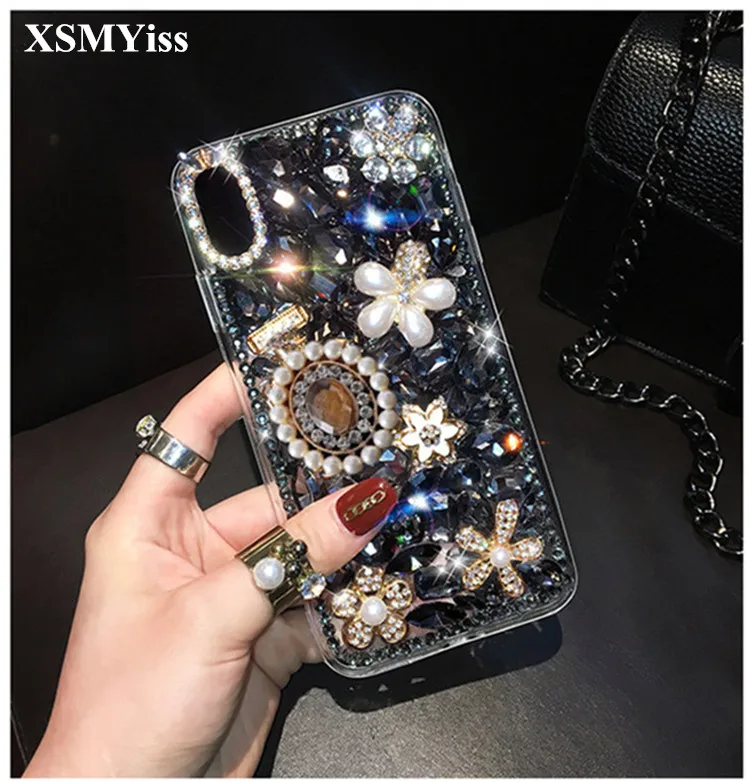 Чехол для телефона XSMYiss 3D Блестящий Алмазный чехол Huawei Honor 8 9 10 20 lite 7X 8X V10 V20 Nova2 3 4 5