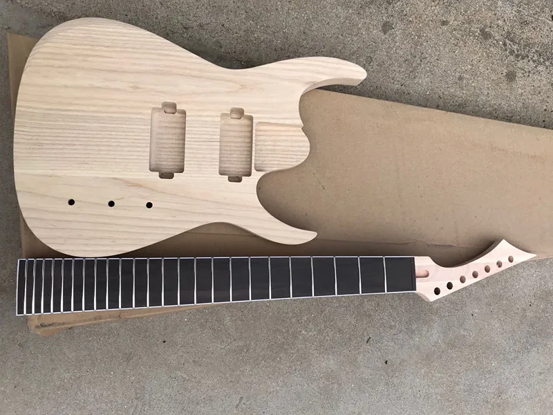 

Factory Custom Natural Wood Color 7 Strings Electric Guitar with Rosewood Fretboard,offer customized