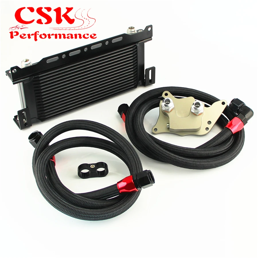 Buy 16 Row Oil Cooler Bracket Hose Kit Fits For BMW