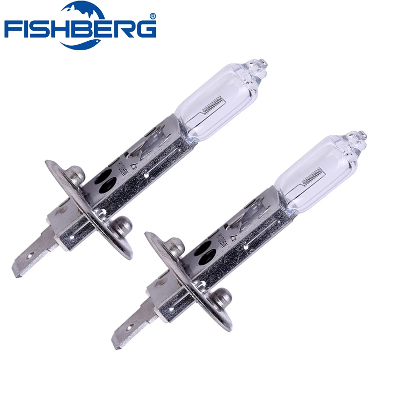 Ampoule halogène H1 55W 12V, 1 paire, phare de voiture en verre