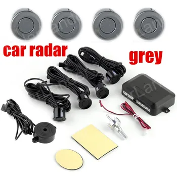 

1Set Car Parking Sensor Assistance Reverse Backup Radar buzzer sound System 4 Sensors Free shipping 12V 9 colors for option
