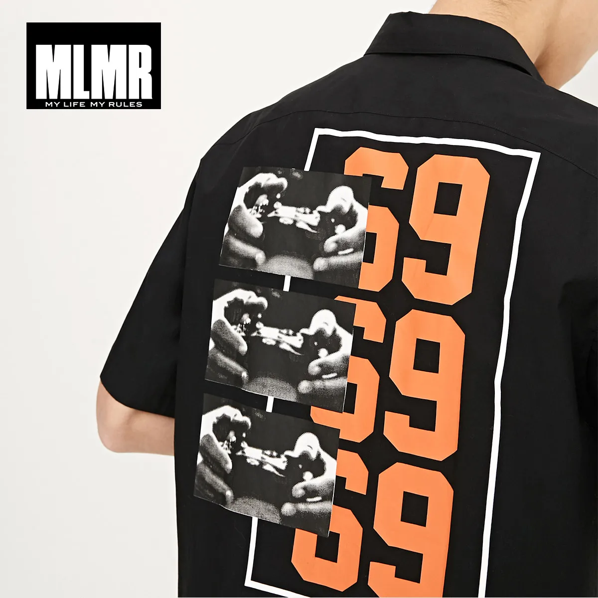 MLMR Мужская Весенняя и летняя рубашка с короткими рукавами M | 218204514|Повседневные