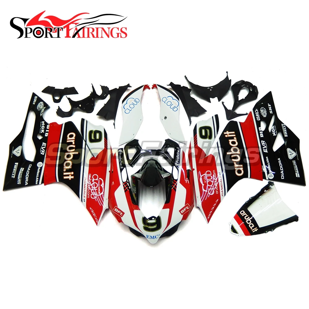 

Fairings Fit Ducati 1199 899 Year 2012 2013 Sportbike ABS Motorcycle Fairing Kit Bodywork Motorbike Fairings Red Black Carenes