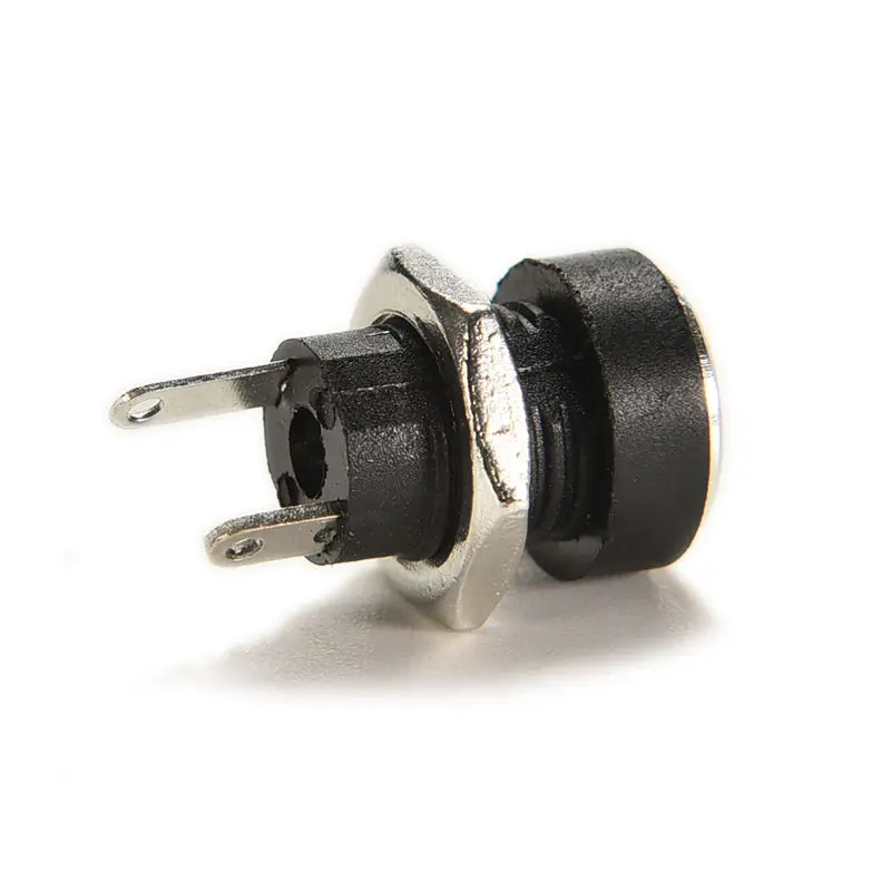 Adaptador de enchufe para fuente de alimentación de CC, conector hembra de montaje en Panel, 5,5x2,1, 3A, 12v, 5,5mm, 2,1mm, 2 tipos de terminales, 10 piezas