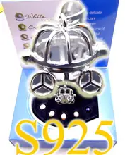 Popular Gift One Box Big 15mm Carriage Sterling Silver S925 pendant 16 Necklace Wish Pearl set A wish waiting come true-3628