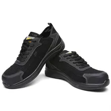 Дышащая защитная обувь Для женщин и мужские легкие летние прочные пирсинг рабочие сандалии одинарный, сетчатый кроссовки; большие размеры 35-46