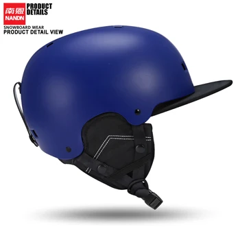 Лыжный шлем NANDN, Сверхлегкий и цельный, профессиональный шлем для сноуборда, мужской шлем для катания на коньках/скейтборде, много цветов - Цвет: Тёмно-синий