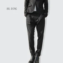 Новая мужская одежда стилист волос плюс размер Повседневный девять минут брюки шаровары 27-46