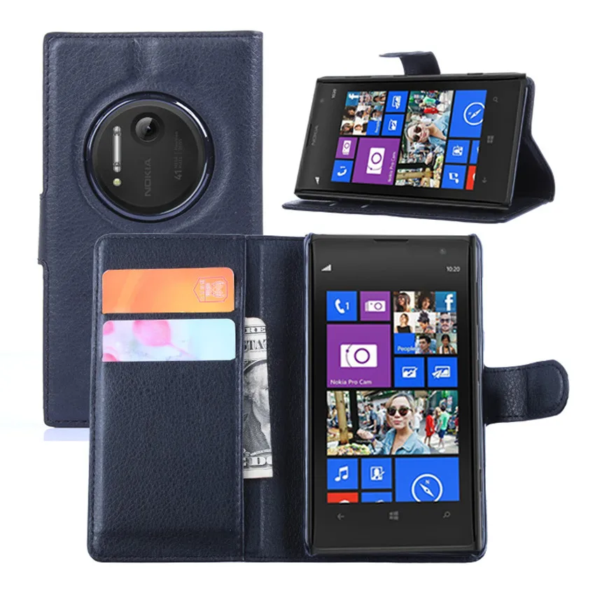 Роскошный защитный чехол с принтом личи из искусственной кожи для Nokia Lumia 1020
