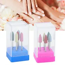 2 цвета 7 отверстий для ногтей дрель Шлифовальная головка держатель мелких предметов контейнер дисплей ящик для хранения, маникюр аксессуары для ногтей