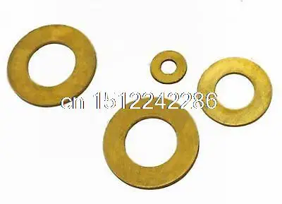 

Lot 100 Standard Metric Brass Flat Thick Washers M8(ID)x 16(OD)x 1.2mm Thick
