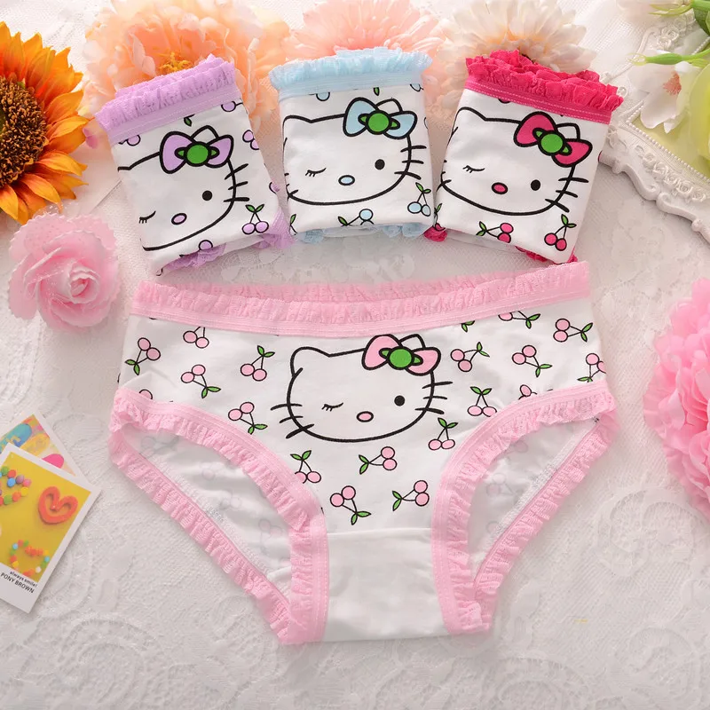 Cute little kitty underwear children's underwear baby briefs girls