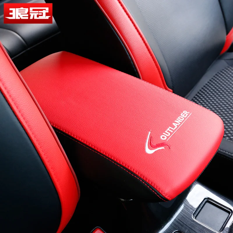 Car Central armrest box 3D design Artificial Leather cover accessories