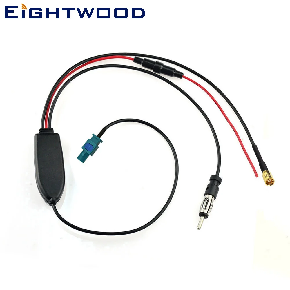 

Eightwood Car Active Conversion FM/AM to DAB Radio Antenna Converter Splitter with SMB connector For JVC C-KO Blaupunkt Adapter