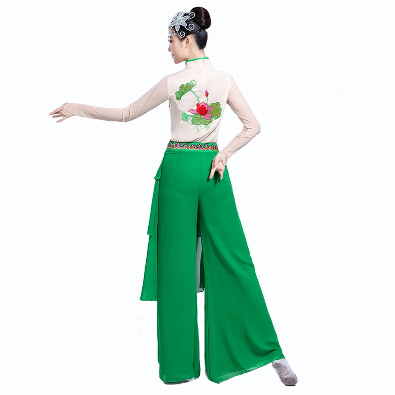 Китайский костюм hanfu классический танцевальный для женщин и взрослых элегантная