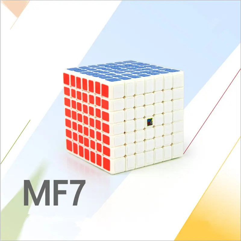 Moyu 7x7 куб класс MF7 волшебный куб 7 слоев s куб Семь слоев черный куб пазл игрушки для детей Детская Подарочная игрушка - Цвет: white