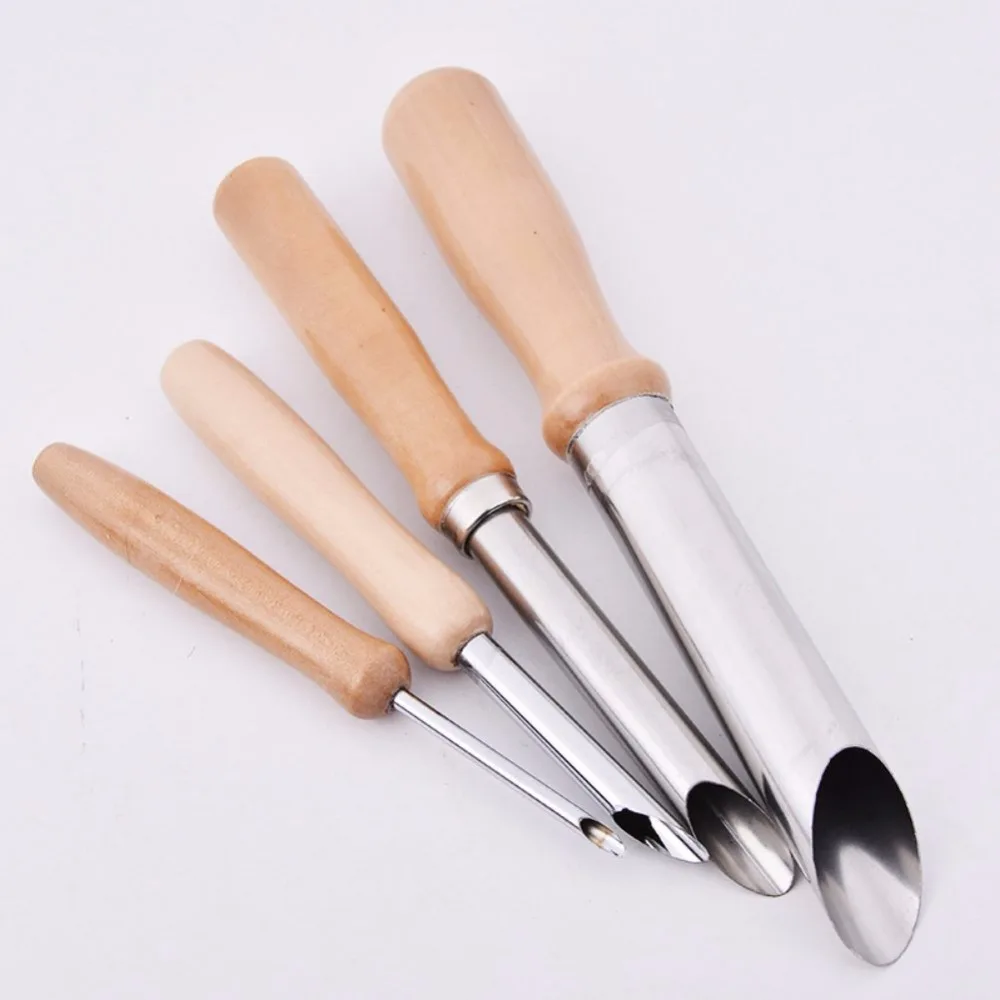 4 Pcs Ceramics Pottery Round Hole Cutters Polymer Clay Sculpting Tools