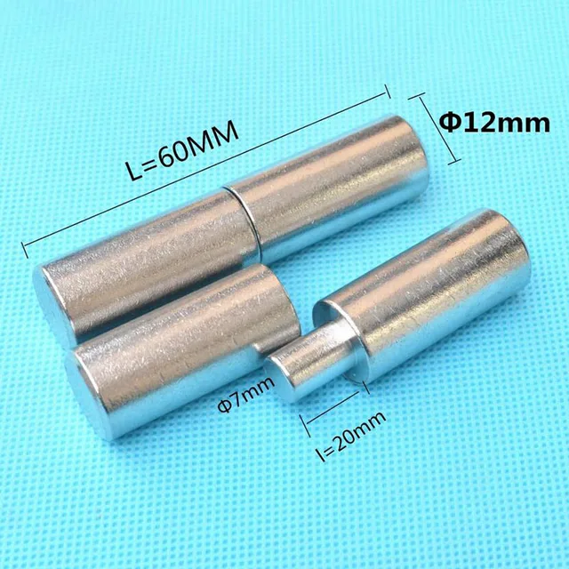 304 Stainless Steel Door Shaft Cylindrical Hinge welding male/female