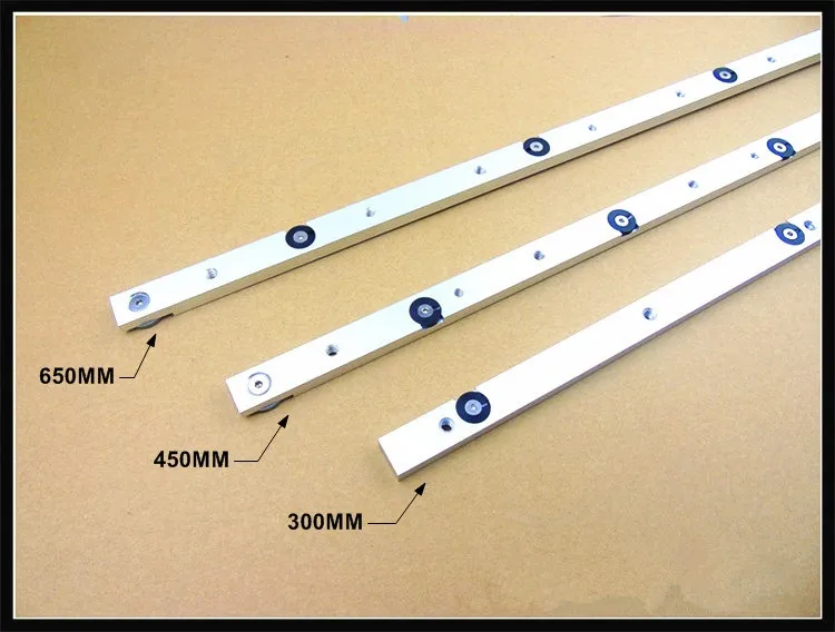 

ALLSOME 1PC Aluminium Alloy Miter Bar Miter Slider Table Saw Miter Gauge Rod 300mm 450mm 650mm HT1100-1102
