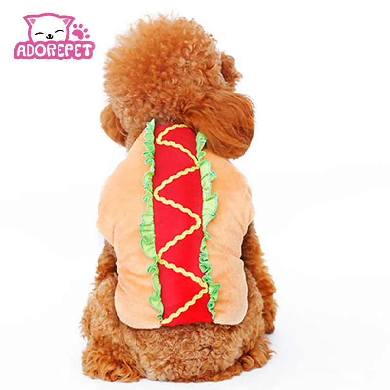 Buy Funny Halloween pet cat dog sausage costume clothes winter warm fleece