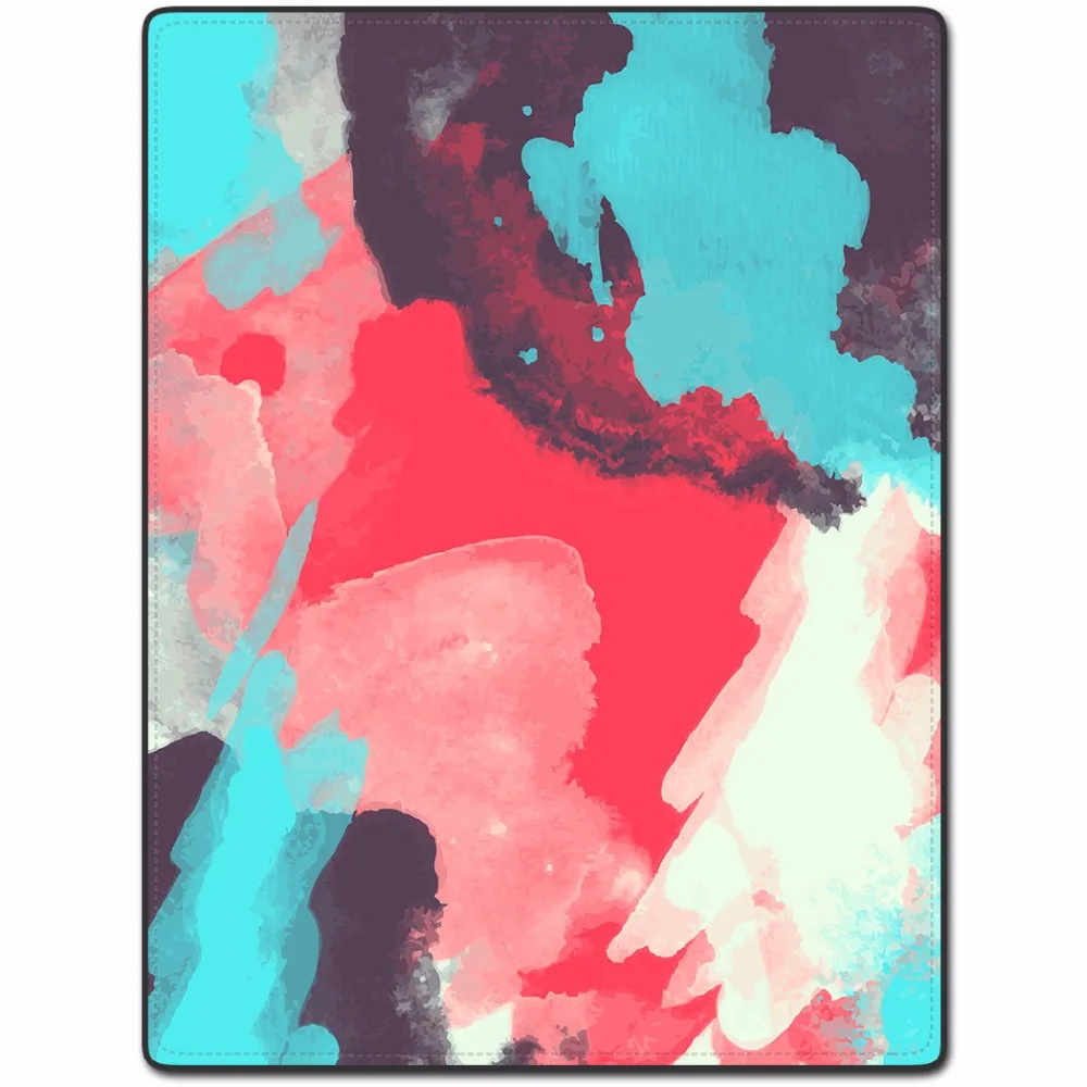 

Blanket Comfort Warmth Soft Plush Easy Care Machine Wash Abstract color ink is colorful Sofa Bed Throw Kid Adult Warm Blanket